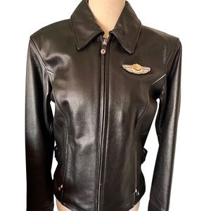 Harley-Davidson leather 100 year anniversary motorcycle jacket